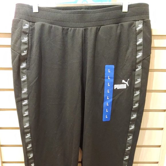 PUMA Women Side Logo Joggers Pants -Black - Picture 4 of 7